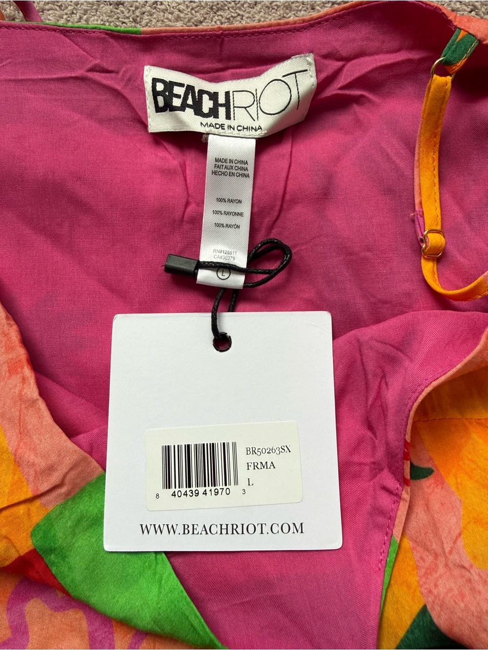BEACH RIOT - Tayla Cover-Up Minidress - FRUIT MARKET - Picture 9 of 9